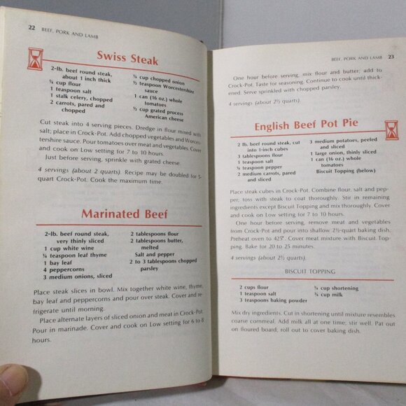Vintage 1975 Rival Crockpot Crock Pot Slow Cooker Recipes Cooking Cookbook - Picture 6 of 7